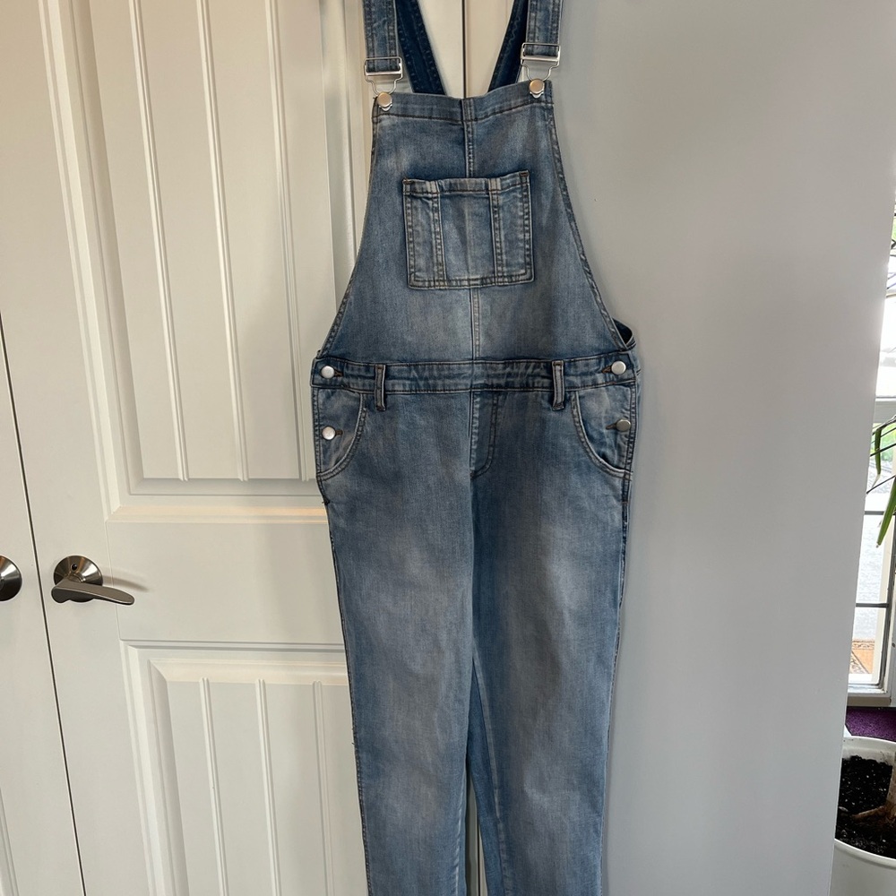 Ripe Denim Adjustable Maternity Overall S